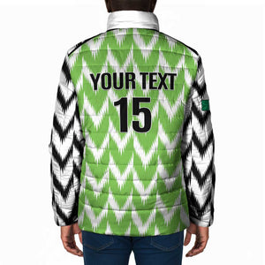 Custom Nigeria Football Padded Jacket Go Champions Super Eagles