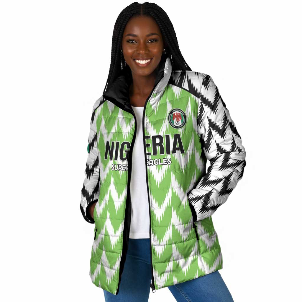 Custom Nigeria Football Padded Jacket Go Champions Super Eagles