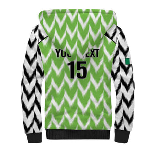 Custom Nigeria Football Sherpa Hoodie Go Champions Super Eagles