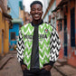 Custom Nigeria Football Sleeve Zip Bomber Jacket Go Champions Super Eagles