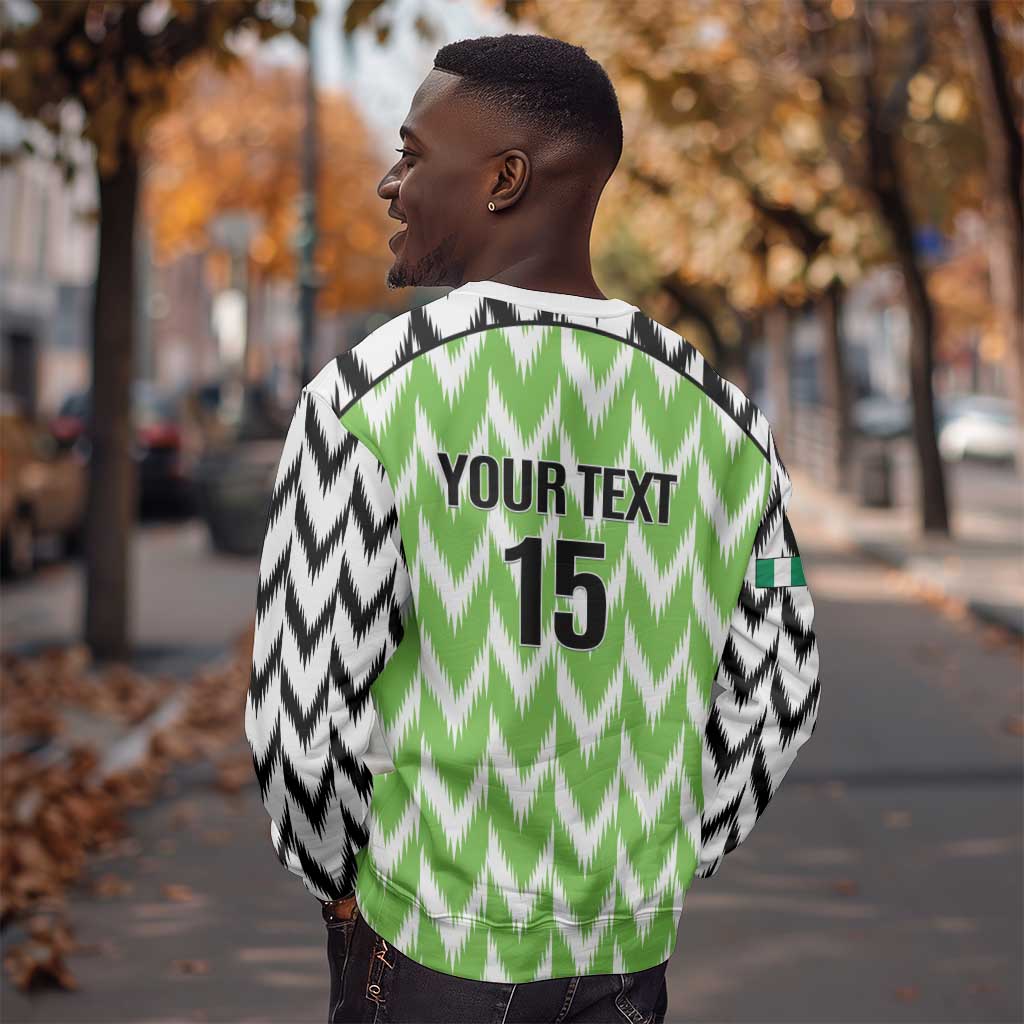 Custom Nigeria Football Sweatshirt Go Champions Super Eagles