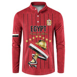 Custom Egypt Football Button Sweatshirt Kings of Africa Champions