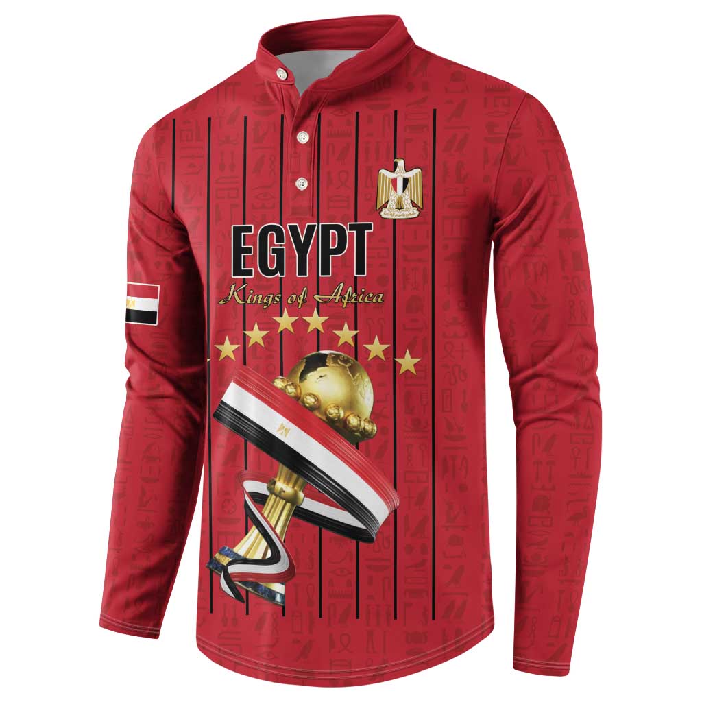Custom Egypt Football Button Sweatshirt Kings of Africa Champions