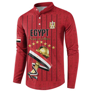 Custom Egypt Football Button Sweatshirt Kings of Africa Champions