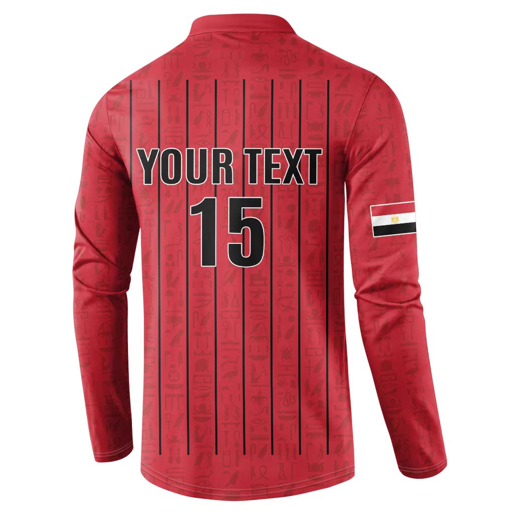 Custom Egypt Football Button Sweatshirt Kings of Africa Champions