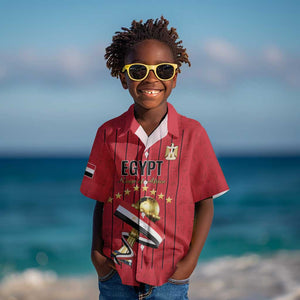 Custom Egypt Football Kid Hawaiian Shirt Kings of Africa Champions