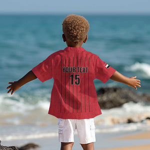 Custom Egypt Football Kid Hawaiian Shirt Kings of Africa Champions