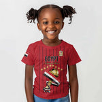 Custom Egypt Football Kid T shirt Kings of Africa Champions