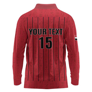 Custom Egypt Football Long Sleeve Polo Shirt Kings of Africa Champions