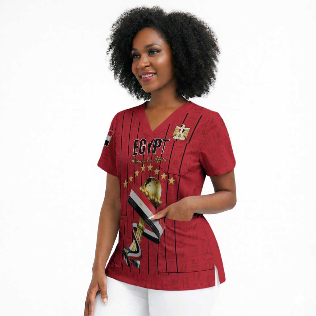 Custom Egypt Football Scrub Top Kings of Africa Champions