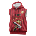 Custom Egypt Football Sleeveless Hoodie Kings of Africa Champions