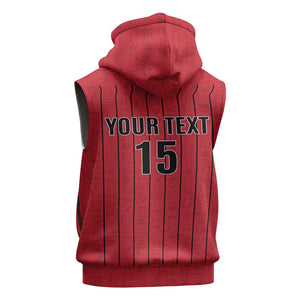 Custom Egypt Football Sleeveless Hoodie Kings of Africa Champions