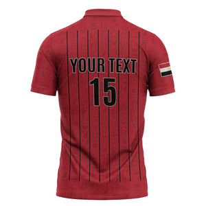 Custom Egypt Football Zipper Polo Shirt Kings of Africa Champions