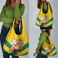 Happy Togo Independence Day Grocery Bag Lion With Coat Of Arms - Kente Pattern