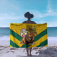 Happy Togo Independence Day Sarong Lion With Coat Of Arms - Kente Pattern