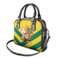 Happy Togo Independence Day Shoulder Handbag Lion With Coat Of Arms - Kente Pattern