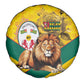 Happy Togo Independence Day Spare Tire Cover Lion With Coat Of Arms - Kente Pattern