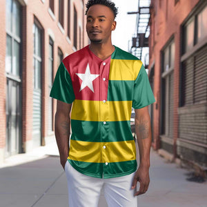 Togolese Independence Day Baseball Jersey Flag Style