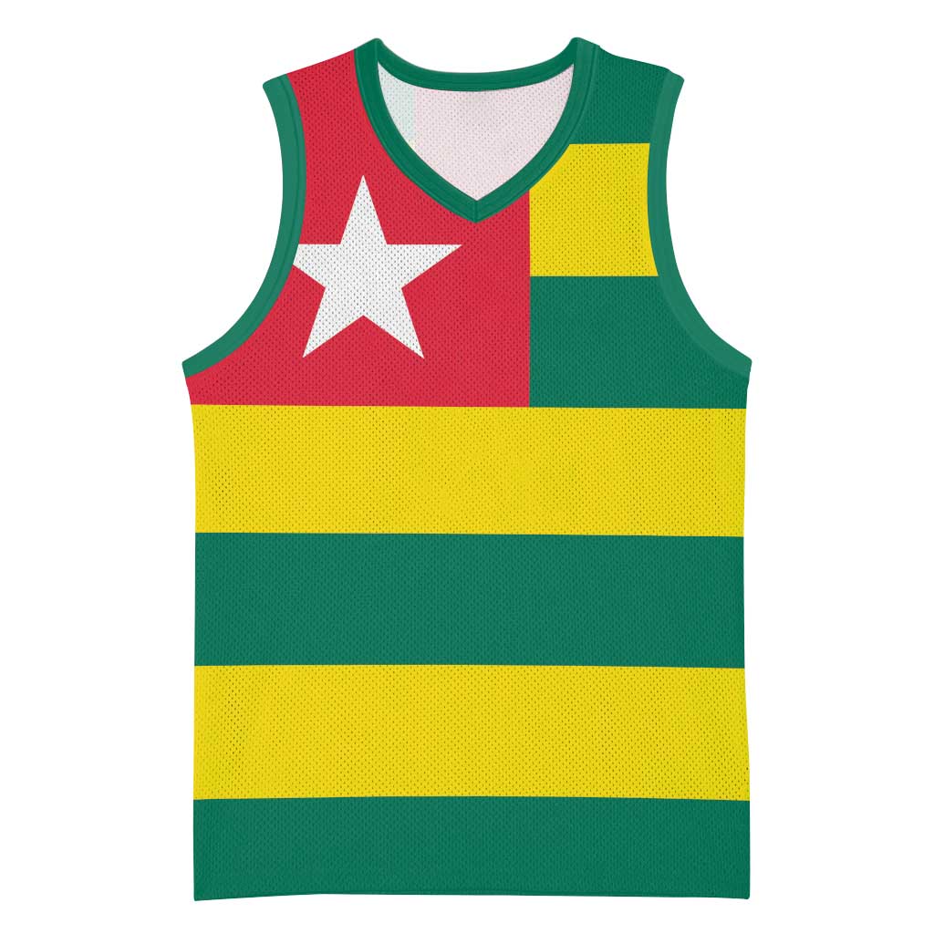 Togolese Independence Day Basketball Jersey Flag Style LT15