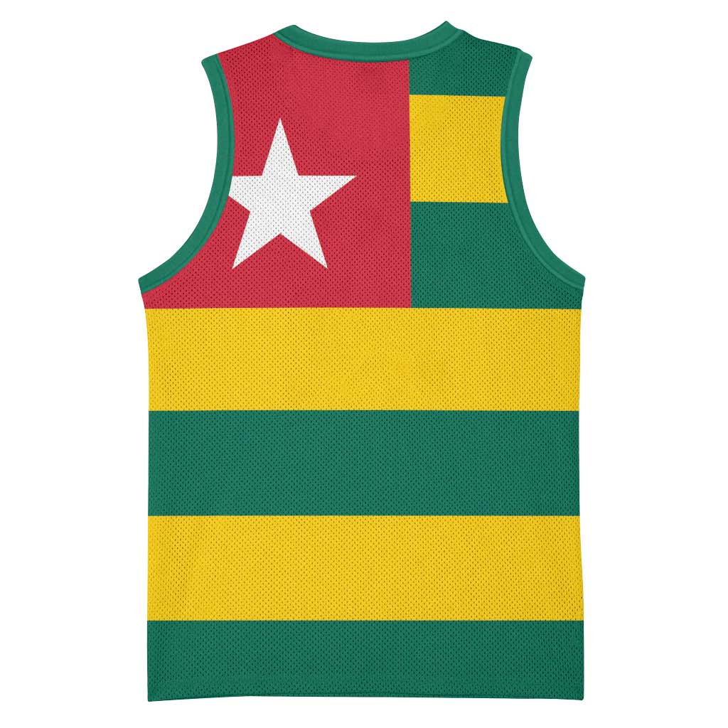 Togolese Independence Day Basketball Jersey Flag Style LT15