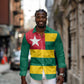 Togolese Independence Day Long Sleeve Button Shirt Flag Style
