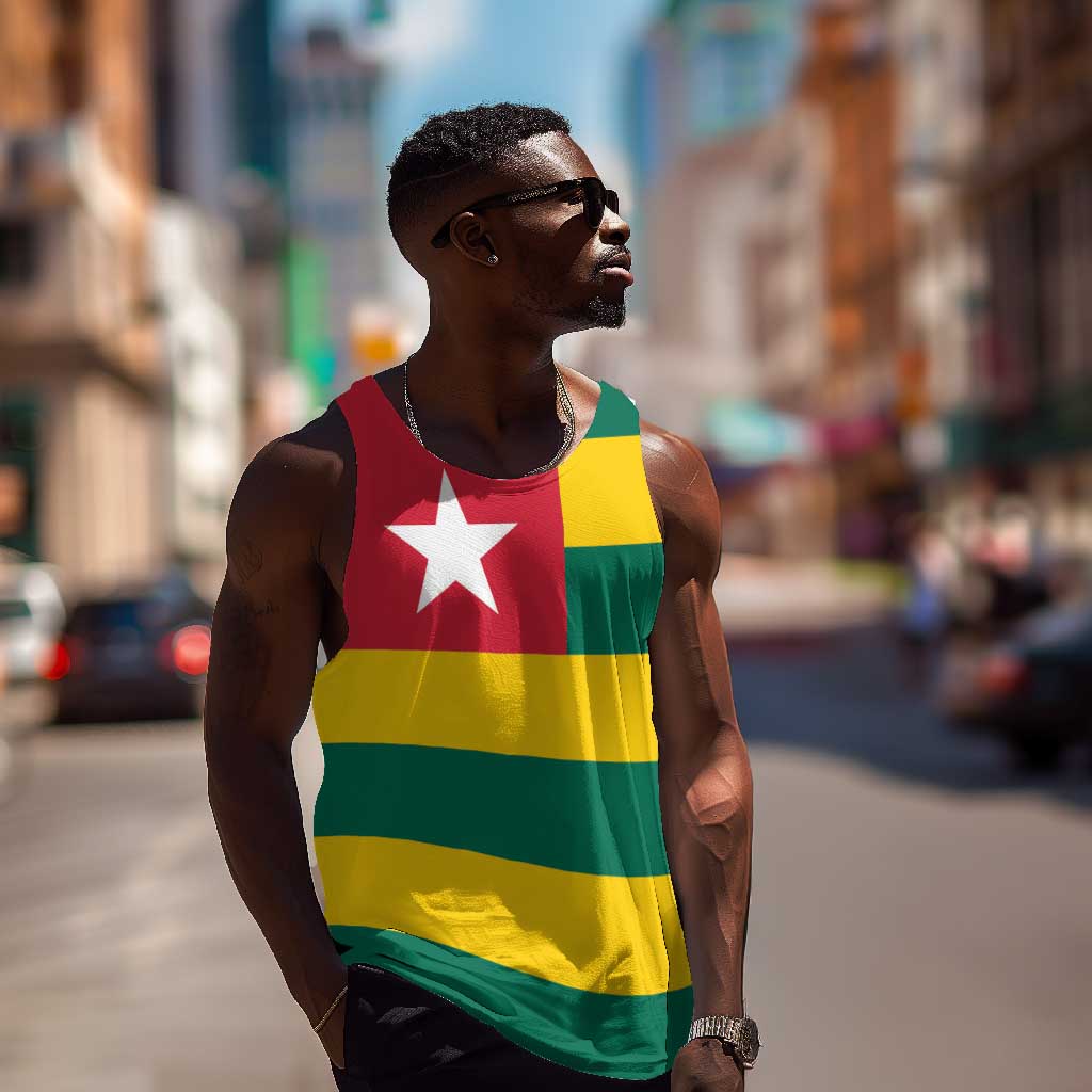 Togolese Independence Day Men Tank Top Flag Style