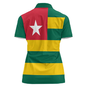 Togolese Independence Day Women Polo Shirt Flag Style