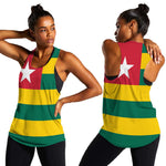 Togolese Independence Day Women Racerback Tank Flag Style