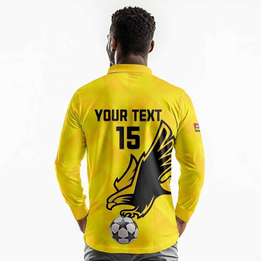 Custom Togo Football Long Sleeve Polo Shirt Go Champions