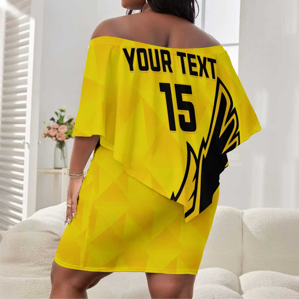 Custom Togo Football Off Shoulder Short Dress Go Champions