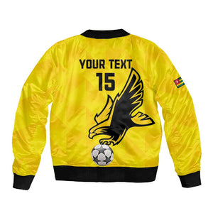 Custom Togo Football Sleeve Zip Bomber Jacket Go Champions