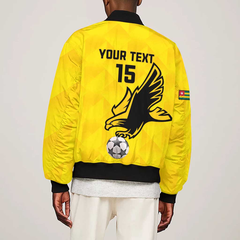Custom Togo Football Sleeve Zip Bomber Jacket Go Champions