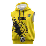 Custom Togo Football Sleeveless Hoodie Go Champions - African Pride