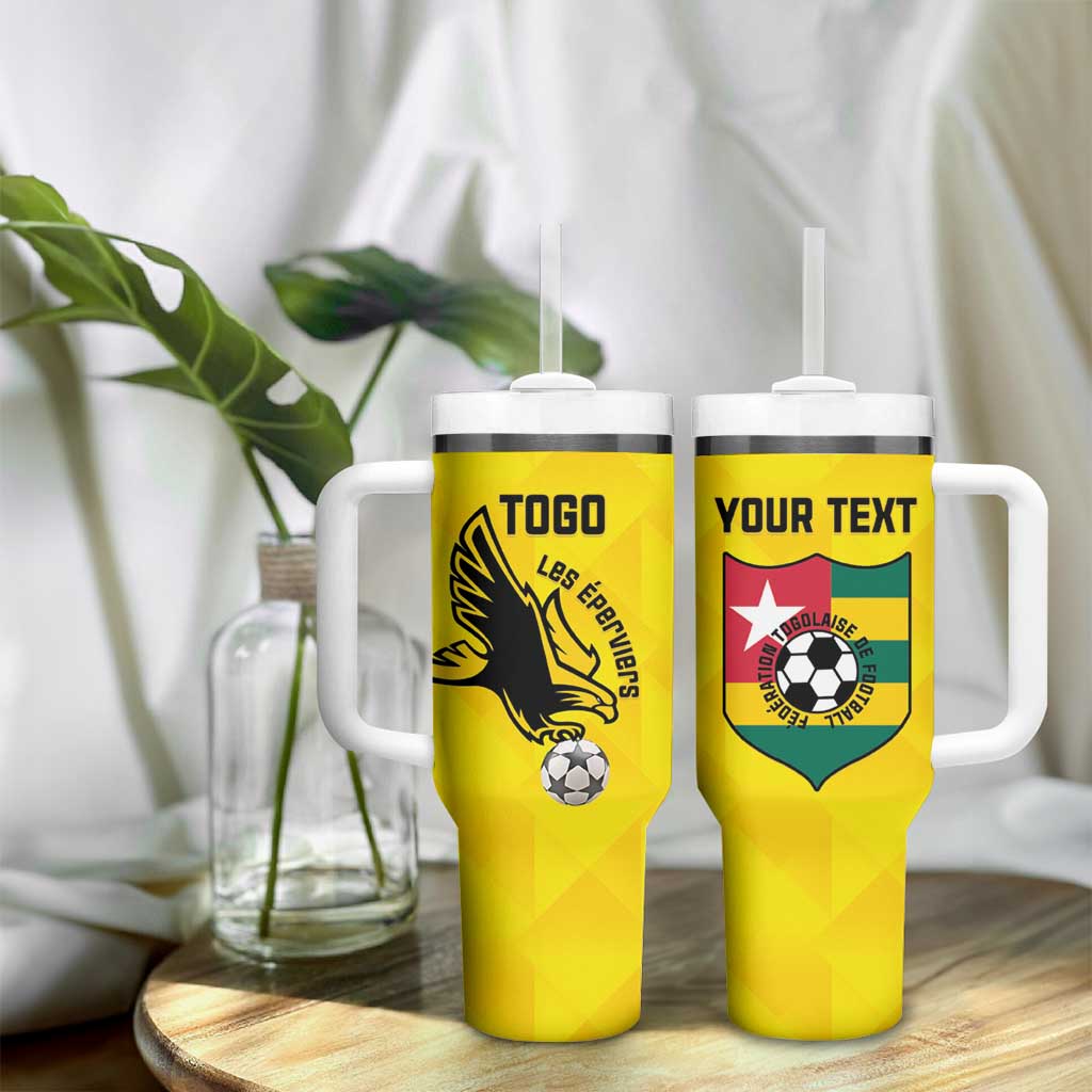 Custom Togo Football Tumbler With Handle Go Champions