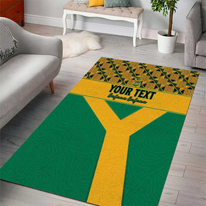 South Africa Soccer Custom Area Rug Bafana Bafana