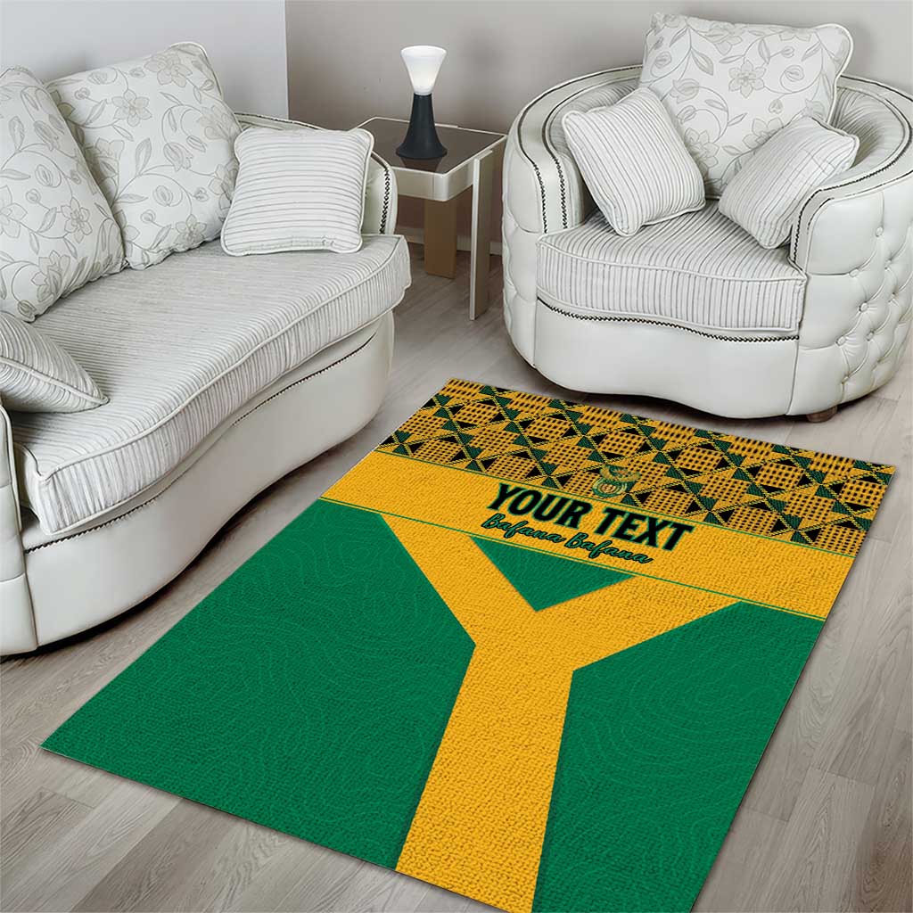 South Africa Soccer Custom Area Rug Bafana Bafana