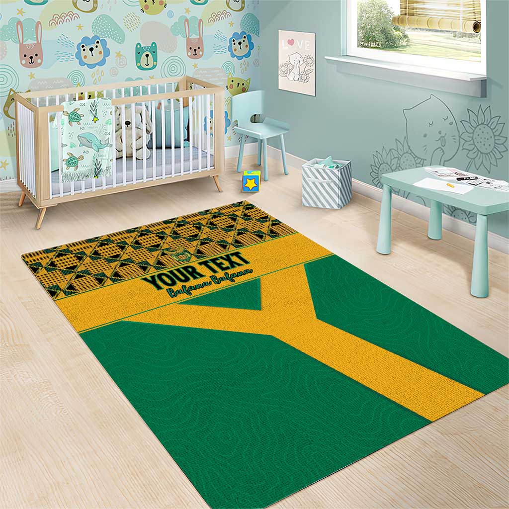 South Africa Soccer Custom Area Rug Bafana Bafana