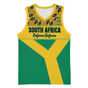 South Africa Soccer Custom Basketball Jersey Bafana Bafana LT15