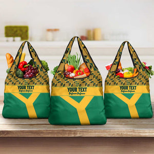 South Africa Soccer Custom Grocery Bag Bafana Bafana