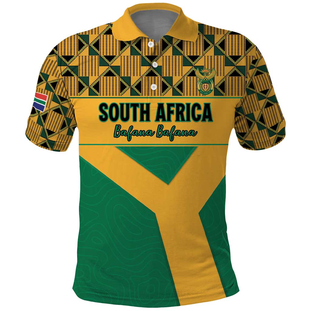 South Africa Soccer Custom Polo Shirt Bafana Bafana