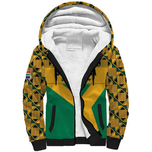 South Africa Soccer Custom Sherpa Hoodie Bafana Bafana