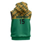 South Africa Soccer Custom Sleeveless Zip Hoodie Bafana Bafana - African Pride