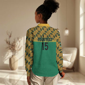 South Africa Soccer Custom Women Casual Shirt Bafana Bafana