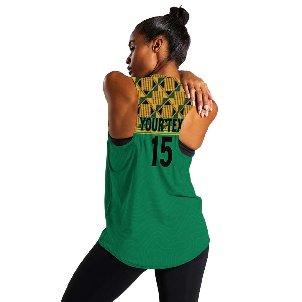 South Africa Soccer Custom Women Racerback Tank Bafana Bafana