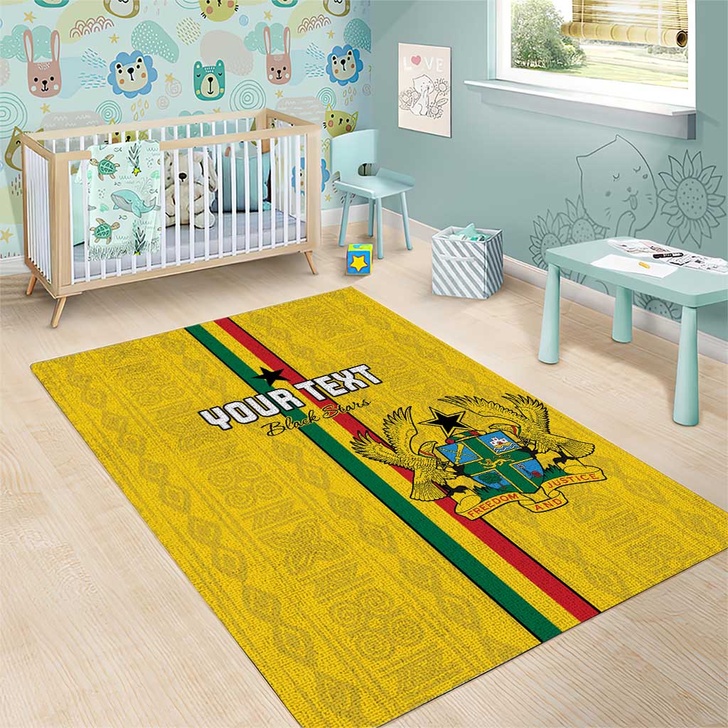 Custom Ghana Football Area Rug We Are Champions