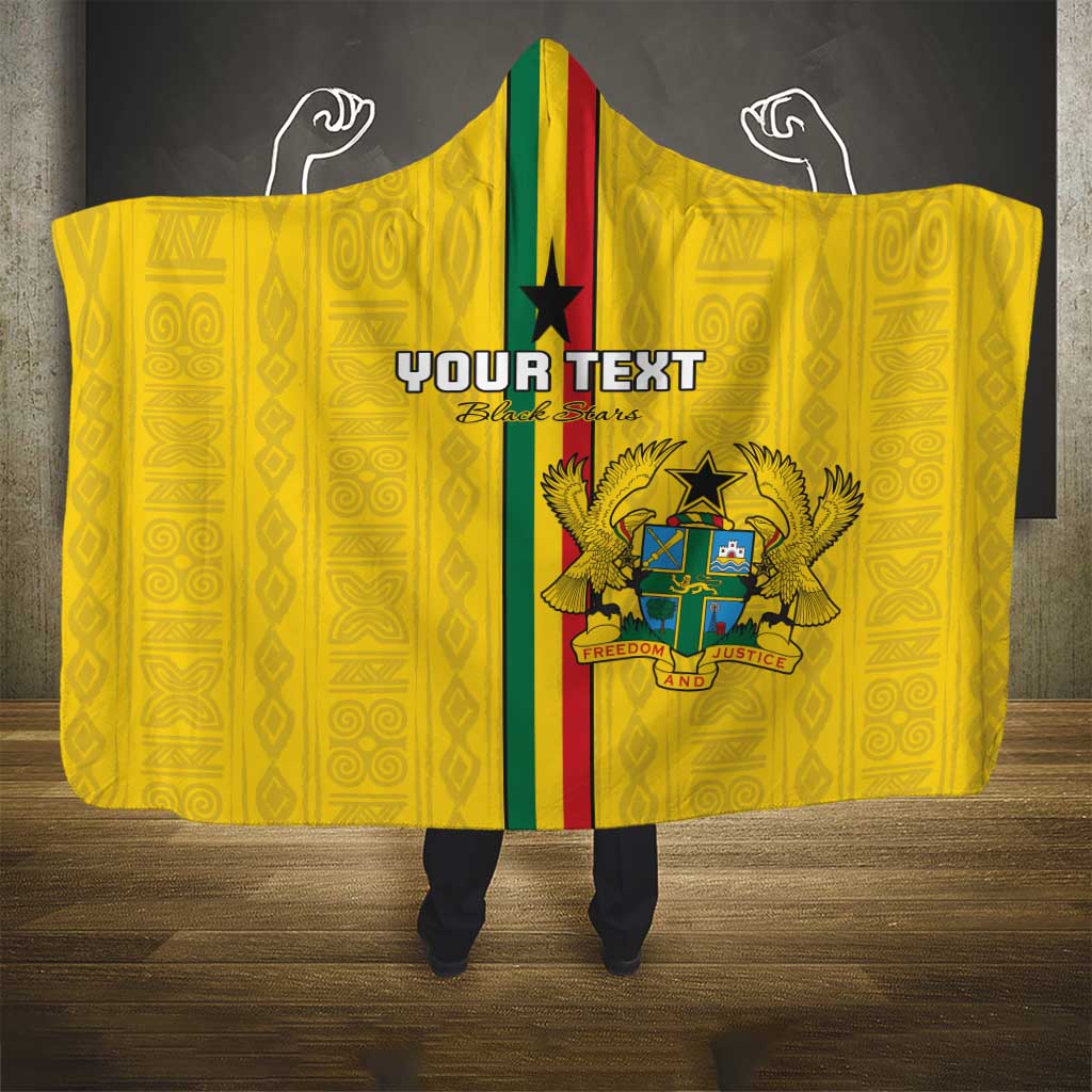 Custom Ghana Football Hooded Blanket We Are Champions