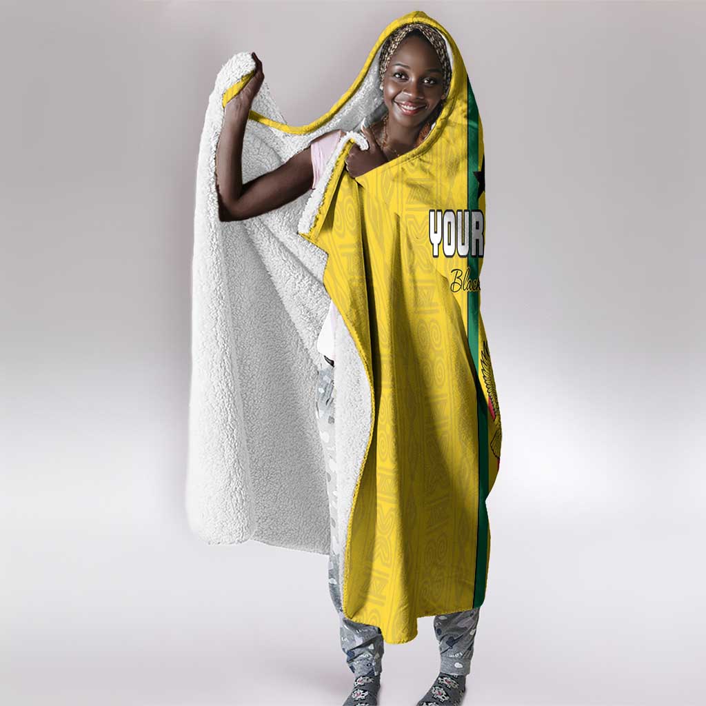 Custom Ghana Football Hooded Blanket We Are Champions
