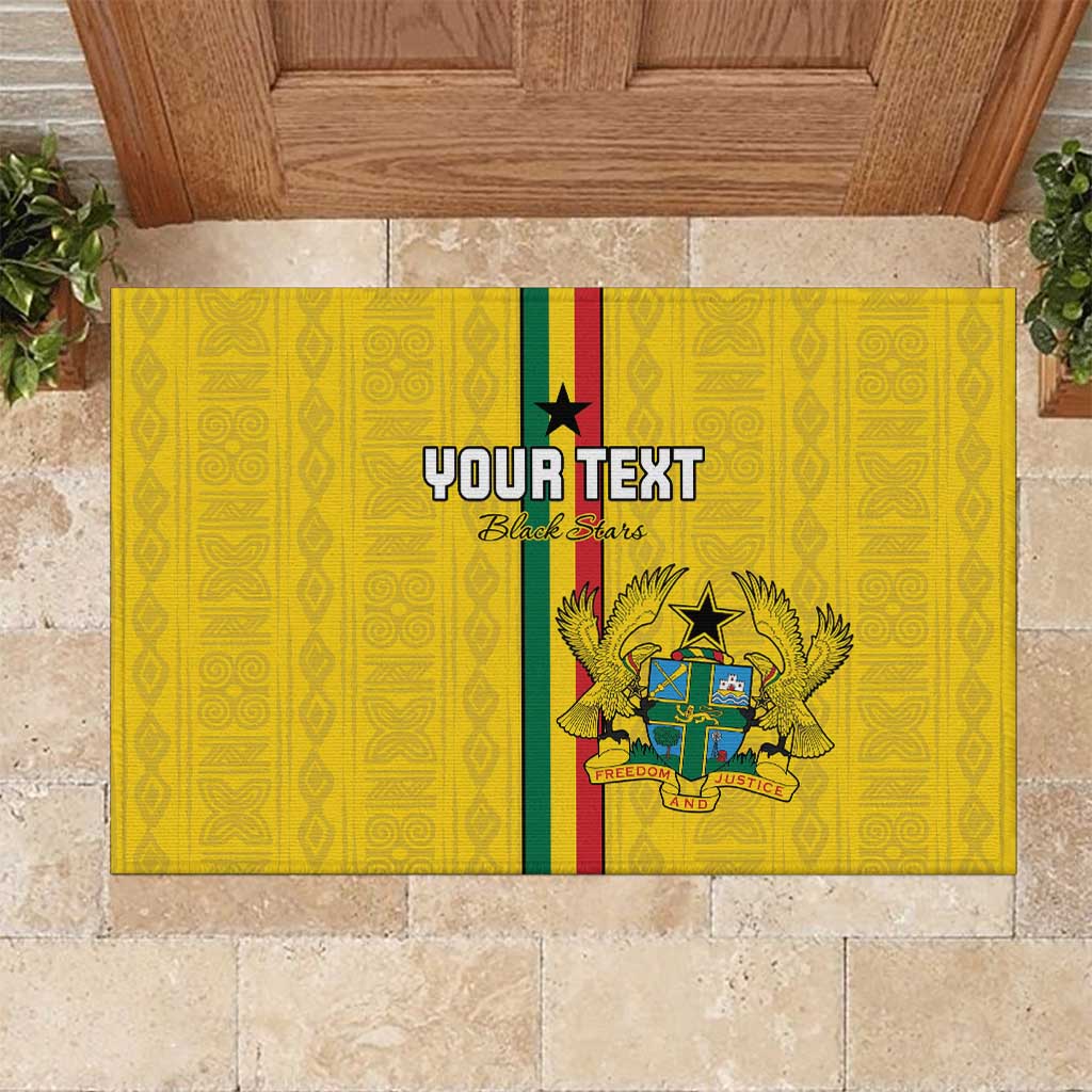 Custom Ghana Football Rubber Doormat We Are Champions