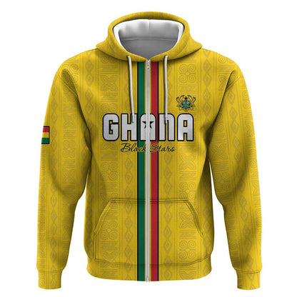 Custom Ghana Football Zip Hoodie We Are Champions