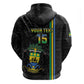 Custom Gabon Football Hoodie Go Champions - Black Ver